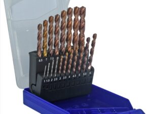 Metal drills set 1-10mm, FURIUS HSS, fully ground. FUSIO coated, 19pcs