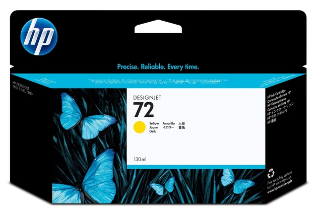 HP (72) Yellow ink. náplň pro DJ T1100, 130ml, C9373A originál - Image 2