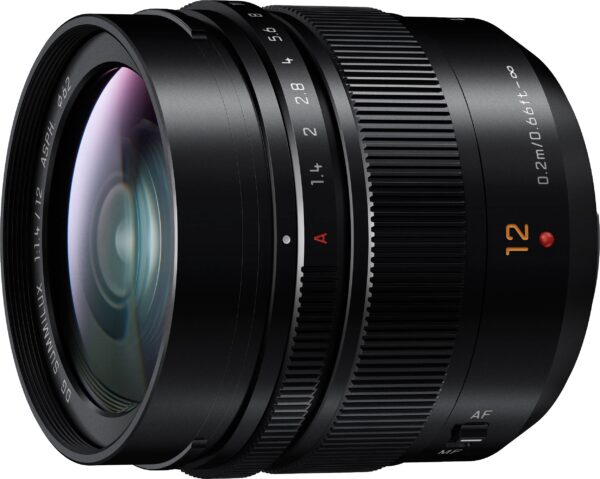 Panasonic Leica DG Summilux 12mm f/1.4 ASPH. lens, black
