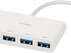 Vivanco adapter USB-C - LAN + hub 3-port (45388)