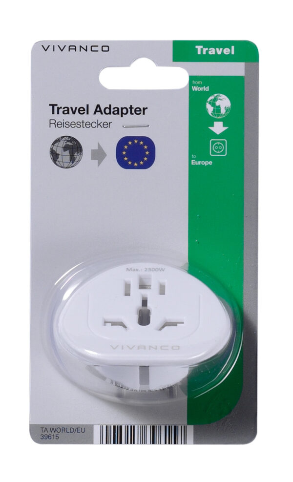 Vivanco travel adapter World-EU (39615) - Image 2