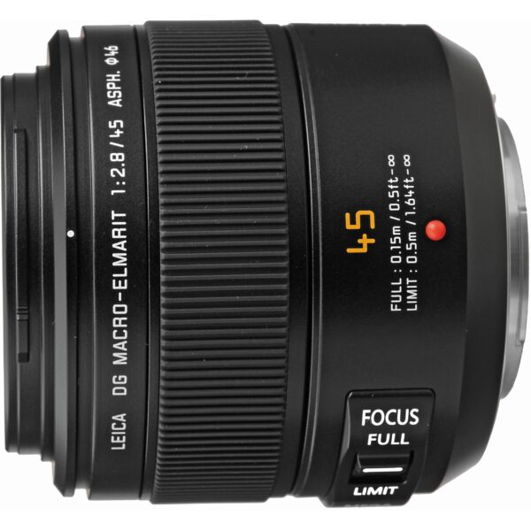 Panasonic Leica DG Macro-Elmarit 45mm f/2.8 ASPH MEGA O.I.S., black