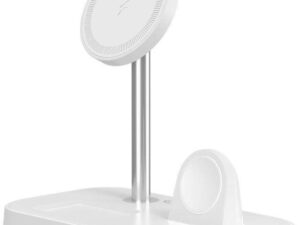 Tech-protect wireless charger QI15W A22 3in1 Magnetic MagSafe, white