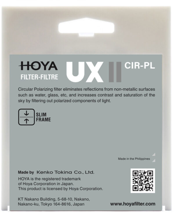 Hoya filter circular polarizer UX II 72mm - Image 2