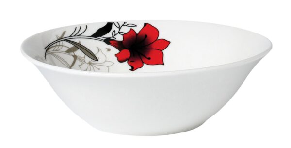 BOL PORTELAN 15 CM,  RED FLOWERS