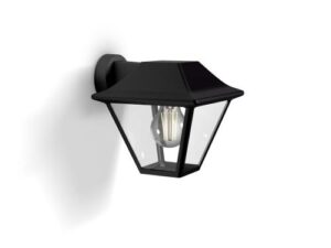 ALPENGLOW DOWN WALL LANTERN BLACK 1X60W