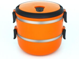 CASEROLA TERMICA DUBLA, 2x0.7L,PORTOCALI