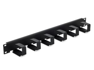 Triton 19' vyvazovací panel 1U, 6x vyvazovací háček 70x27mm, černý