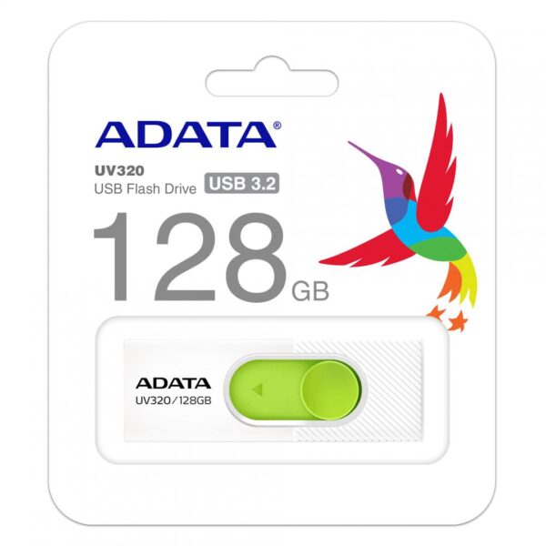 MEMORY DRIVE FLASH USB3 128GB/WHITE AUV320-128G-RWHGN ADATA