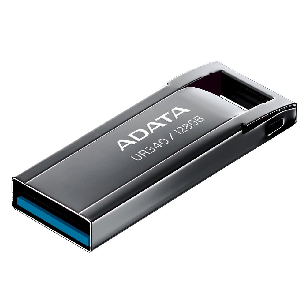 MEMORIE USB 3.2 ADATA UR340 128GB BLACK METALIC, "AROY-UR340-128GBK" (timbru verde 0.03 lei)