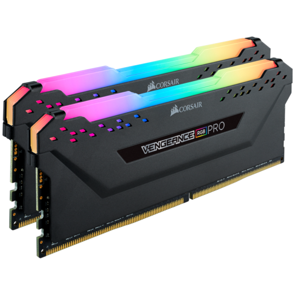 Memorie DDR Corsair DDR4 16 GB, frecventa 3600 MHz, 8 GB x 2 module, radiator, iluminare RGB, "CMW16GX4M2D3600C18"