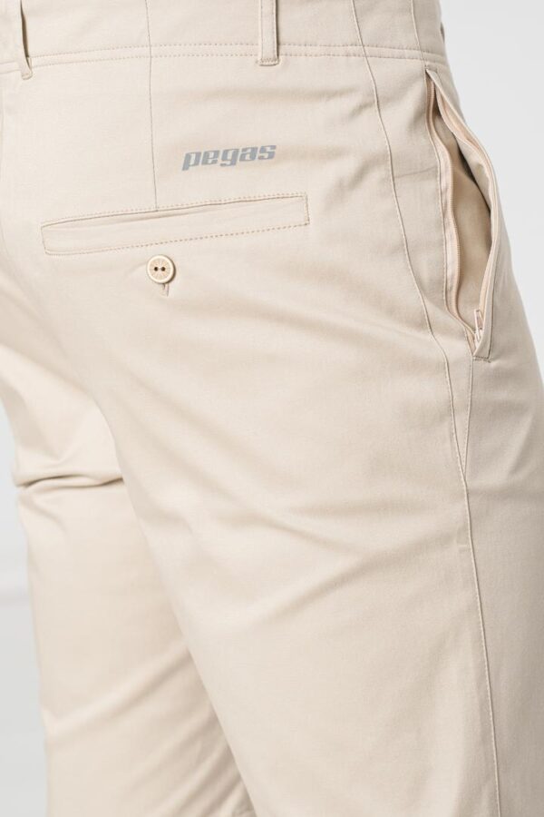 PANTALONI SCURT CASUAL BARBATI BEIGE XXL - Image 2