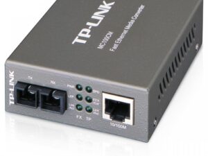 TP-LINK MC100CM 10/100Mbps RJ45 to 100Mbps Multi-mode SC Fiber Converter, Full-duplex, Up to 2km