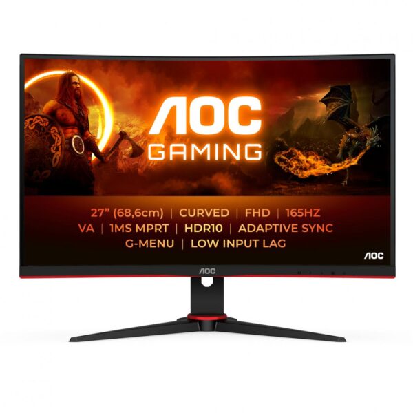 AOC C27G2E/BK 27inch VAFHD 165Hz 4ms 250cd/m2 DSub 2xHDMI 2.0 DP - Image 8