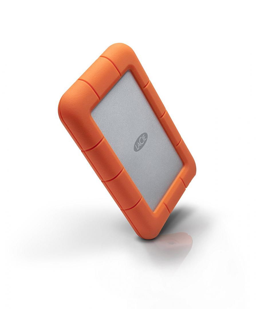 HDD extern LACIE 4 TB, Rugged, 2.5 inch, USB 3.0, argintiu, "LAC9000633" (timbru verde 0.8 lei)