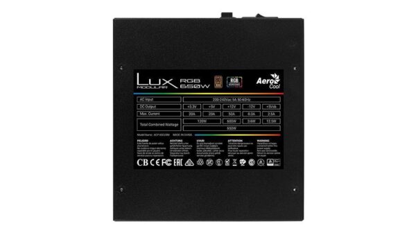 Zasilacz LUX RGB 650W 80+Bronze N.MODULAR ATX EU - Image 4