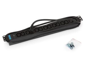 Triton 19',14xIEC C13,kontrol.,3x1.5mm 2m kabel  IEC320 C14, RAL9005