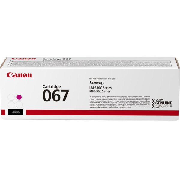 Toner Original Canon Magenta,CRG-067M, pentru MF 651|MF 655|MF 657, 1.25K, incl.TV 1.2 RON, "5100C002AA"