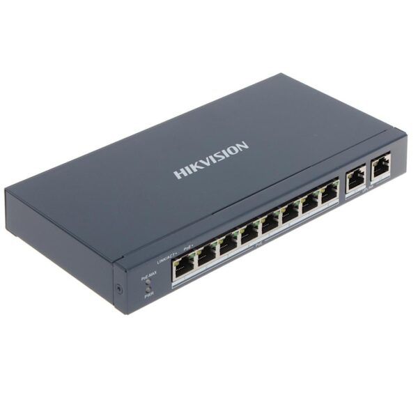 Hikvision DS-3E0310P-E/M Network Links Unmanaged L2 Fast Ethernet (10/100) Power over Ethernet (PoE) Black