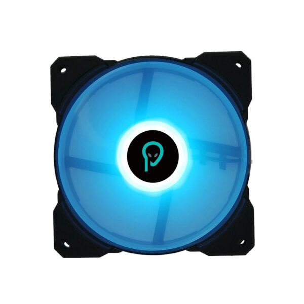 VENTILATOR SPACER PC 120x120x25 mm,  BLUE light, Hydraulic Bearing, 74CFM, conector 4-pin "SPFC-120-4P-BL" (timbru verde 0.18 lei)