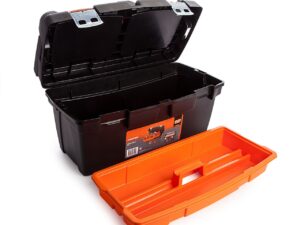 Plastic tool box PTB60 600x305x295mm 37L metallic latches