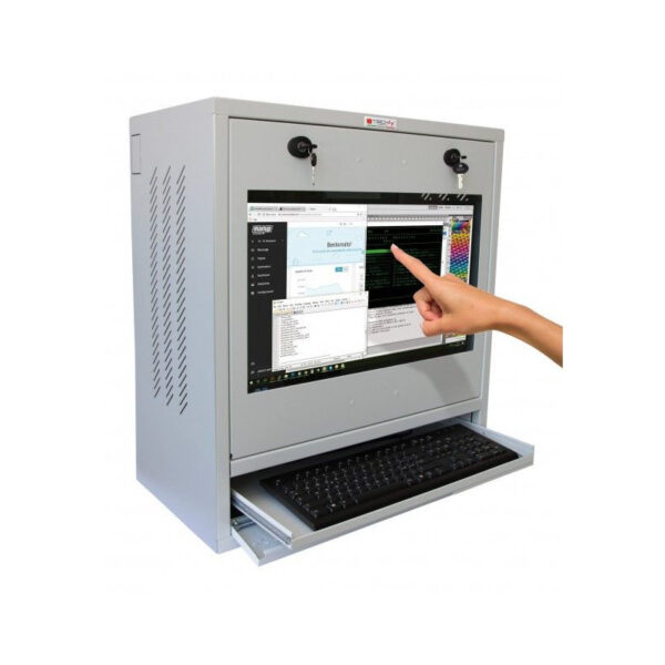 TECHLY PC LCD monitor and kb cabinet