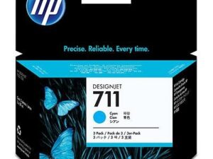 Tri-Pack Original HP Cyan, nr.711, pentru DesignJet T120|T520, , (timbru verde 0.45 lei), "CZ134A"