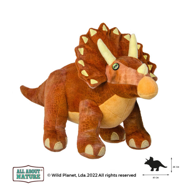 Wild Planet pehme mänguasi, Triceratops 40 cm - Image 2