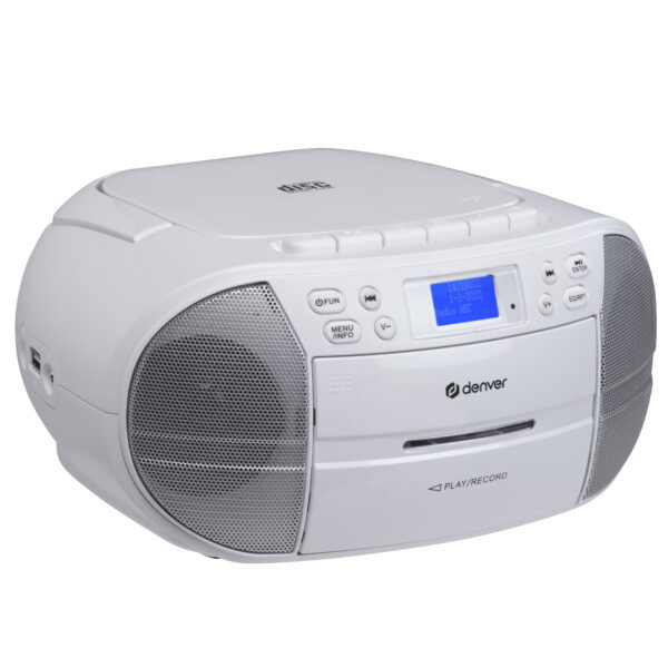 BT Boombox Denver TDC-280W with DAB+ and FM radio white - Image 7
