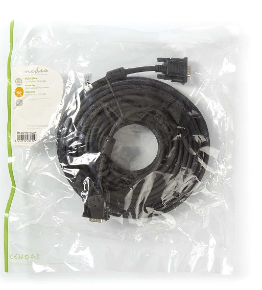 Nedis Adapter to Transfer VGA (M) to VGA (M) 30m Black - Image 3
