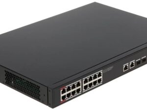 Dahua Technology PoE PFS3220-16GT-240 network switch Unmanaged L2 Gigabit Ethernet (10/100/1000) Power over Ethernet (PoE) Black