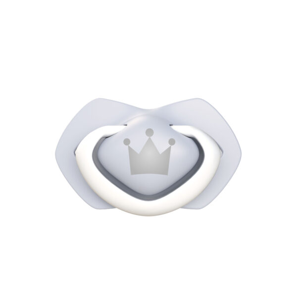 CANPOL BABIES silicone symmetrical soothers ROYAL BABY, 0-6m, 2 pcs, 22/650_blu - Image 3