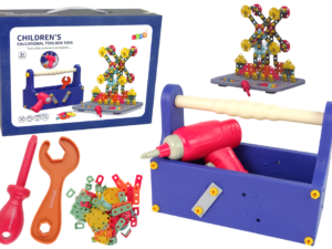 Building Blocks Set in Tool Box + Battery-driven screwdriver DIY TOOL BOX