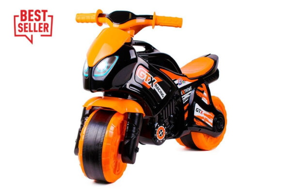 Motorcycle ride-on orange-black TechnoK 5767 p2