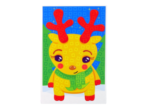 DIY Coloured Mosaic Christmas Reindeer Patching Set