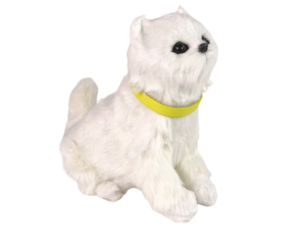 Interactive Plush Kitty Soft fur Stroke its head and learn its functions