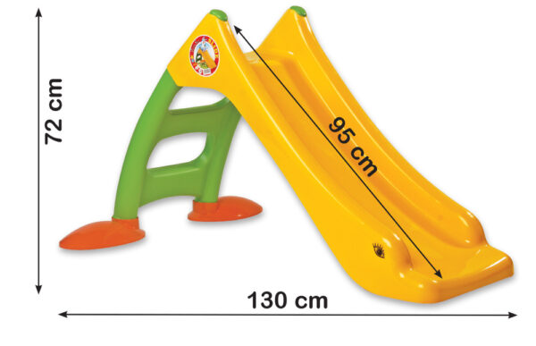 Garden Slide with Ladder for Children Green-Yellow 424 - Image 2