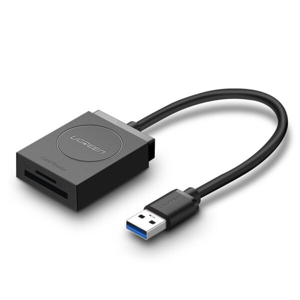 CARD READER extern Ugreen, "CR127" interfata USB 3.0, citeste/scrie: SD, microSD viteza pana la 5Gbps, ABS, negru "20250" (timbru verde 0.03 lei) - 6957303822508