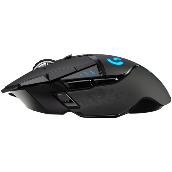 Logitech Gaming Mouse G502 (Hero) - Mus - optisk - 11 knappar - tr�dl�s, kabelansluten - 2.4 GHz - tr�dl�s USB-mottagare - Image 4