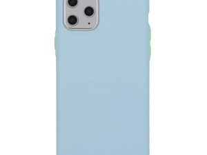 Mocco Soft Cream Silicone Back Case for Apple iPhone 12 Pro Max Blue