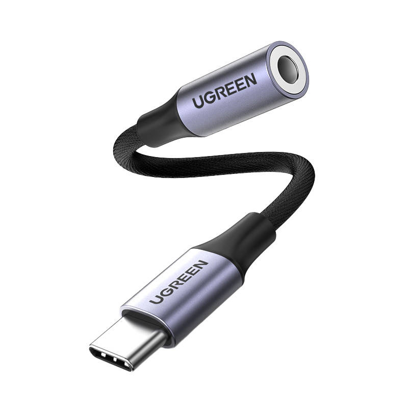 CABLU audio Ugreen, "AV161", USB Type-C (T) la 3.5 mm jack (M), lungime 15cm, gri "80154" (timbru verde 0.08 lei) - 6957303881543 - Image 2