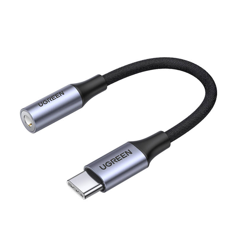CABLU audio Ugreen, "AV161", USB Type-C (T) la 3.5 mm jack (M), lungime 15cm, gri "80154" (timbru verde 0.08 lei) - 6957303881543 - Image 3