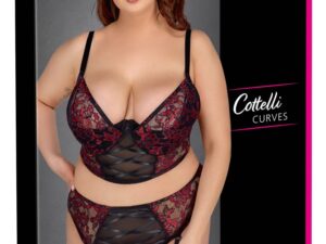 Bra Set black/red 95D/2XL