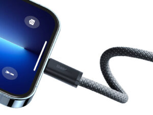 CABLU alimentare si date Baseus Dynamic Series, Fast Charging Data Cable pt. smartphone, USB Type-C la Lightning Iphone 20W, 1m, braided, gri "CALD000016" (timbru verde 0.18 lei) - 6932172605834