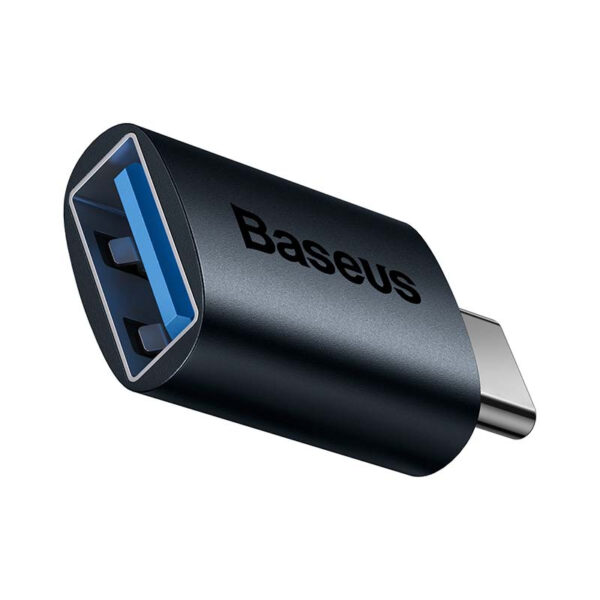 ADAPTOR Baseus Ingenuity Series Mini OTG, USB Type-C (T) to USB 3.1 (M), corp metalic, albastru "ZJJQ000003" (timbru verde 0.18 lei) - 6932172605650 - Image 4