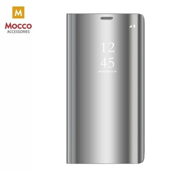 Mocco Clear View Cover Case For Samsung Galaxy S23 Silver