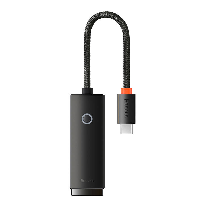 ADAPTOR RETEA Baseus Lite, USB Type-C to RJ-45 Gigabit LAN, LED, negru "WKQX000301" (timbru verde 0.18 lei) - 6932172606114 - Image 4