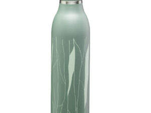 Termopudele CityLoop Thermavac eCycle Water Bottle 0.6L pārstrādāta nerūs. tērauda / pelēcīgi zaļa Leaf