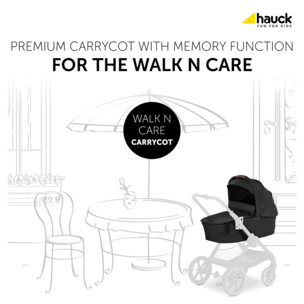 HAUCK carry Cot WALK N CARE, Black, 165409 - Image 2