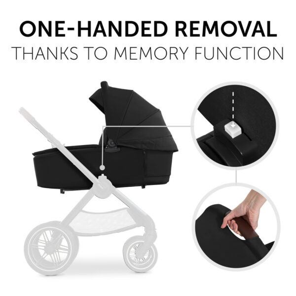 HAUCK carry Cot WALK N CARE, Black, 165409 - Image 4
